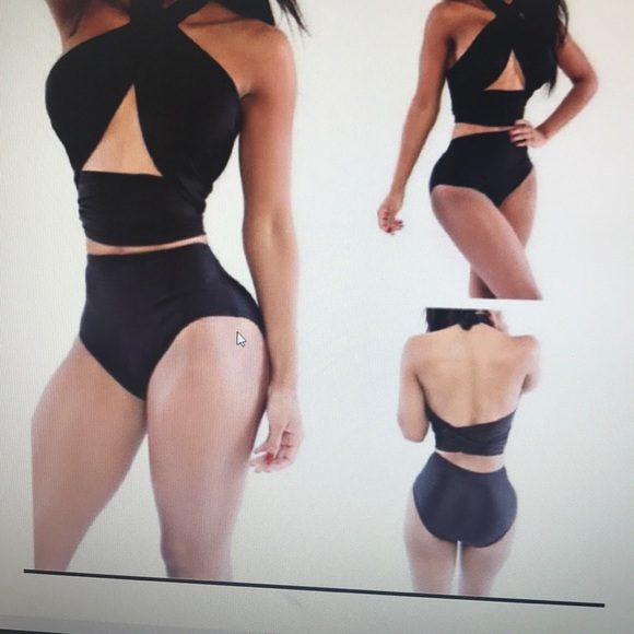 Women Halter High Waisted Swimsuit - Picture 2 of 2
